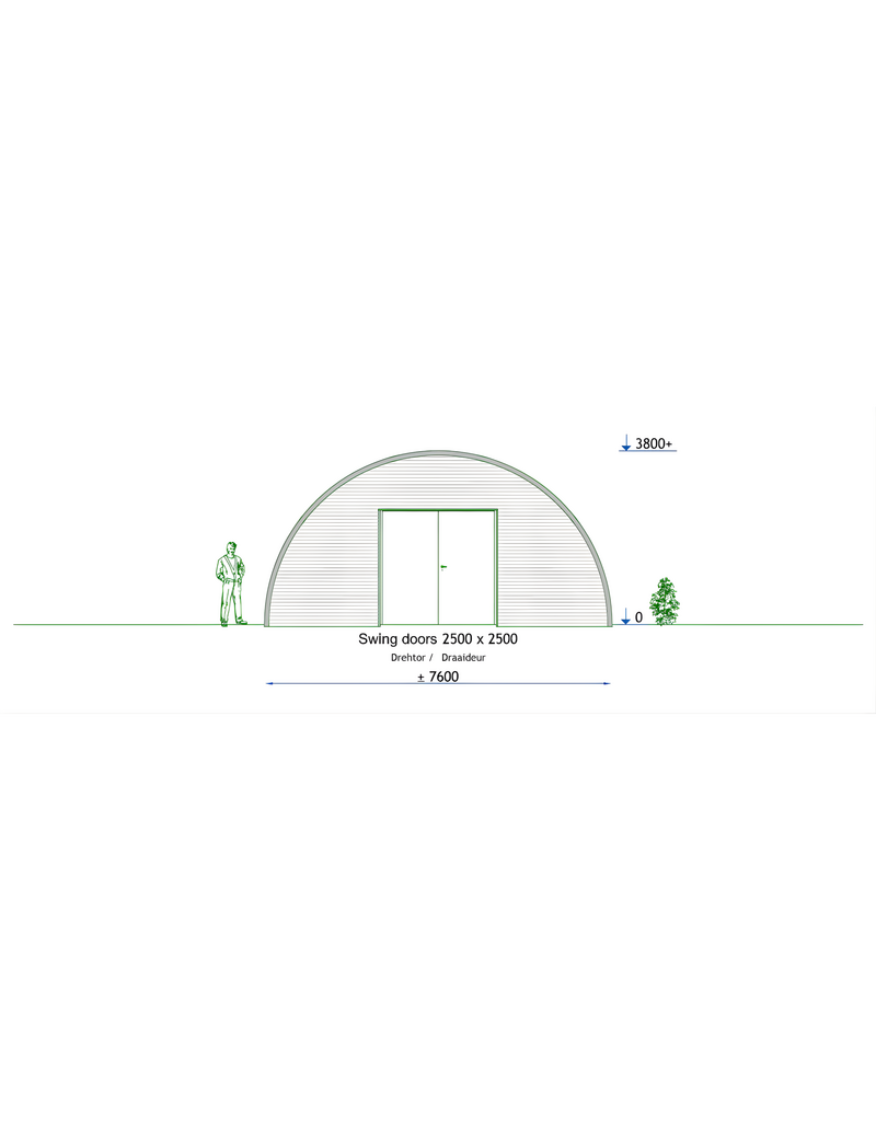 Bouwpakket R8 Quonsethut