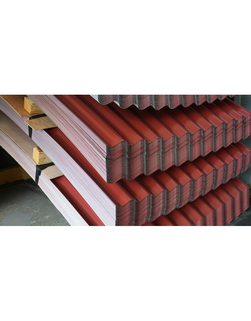 Gebogen Golfplaat 76/18, RAL 9007 Grijs Aluminium