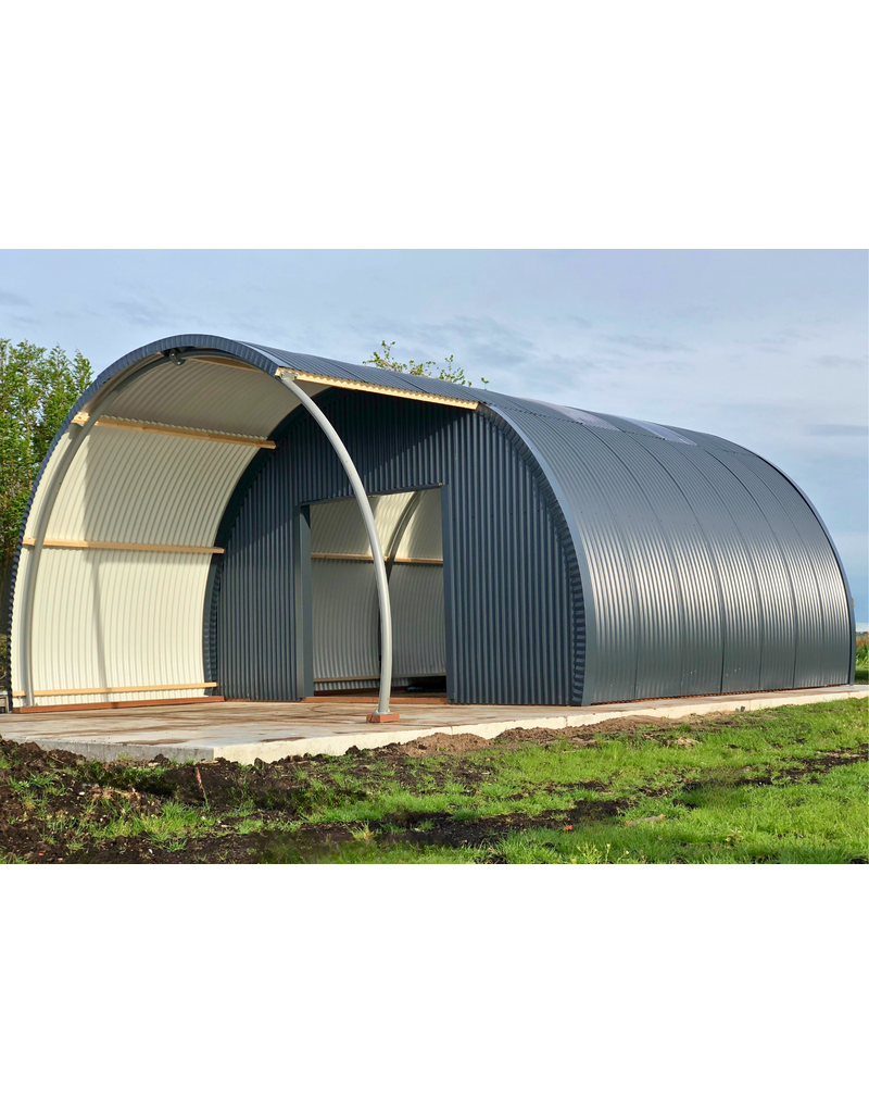 Gebogen Golfplaat 76/18, RAL 9007 Grijs Aluminium