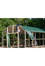 Gebogen Golfplaat 76/18, RAL 9006 Blank Aluminium