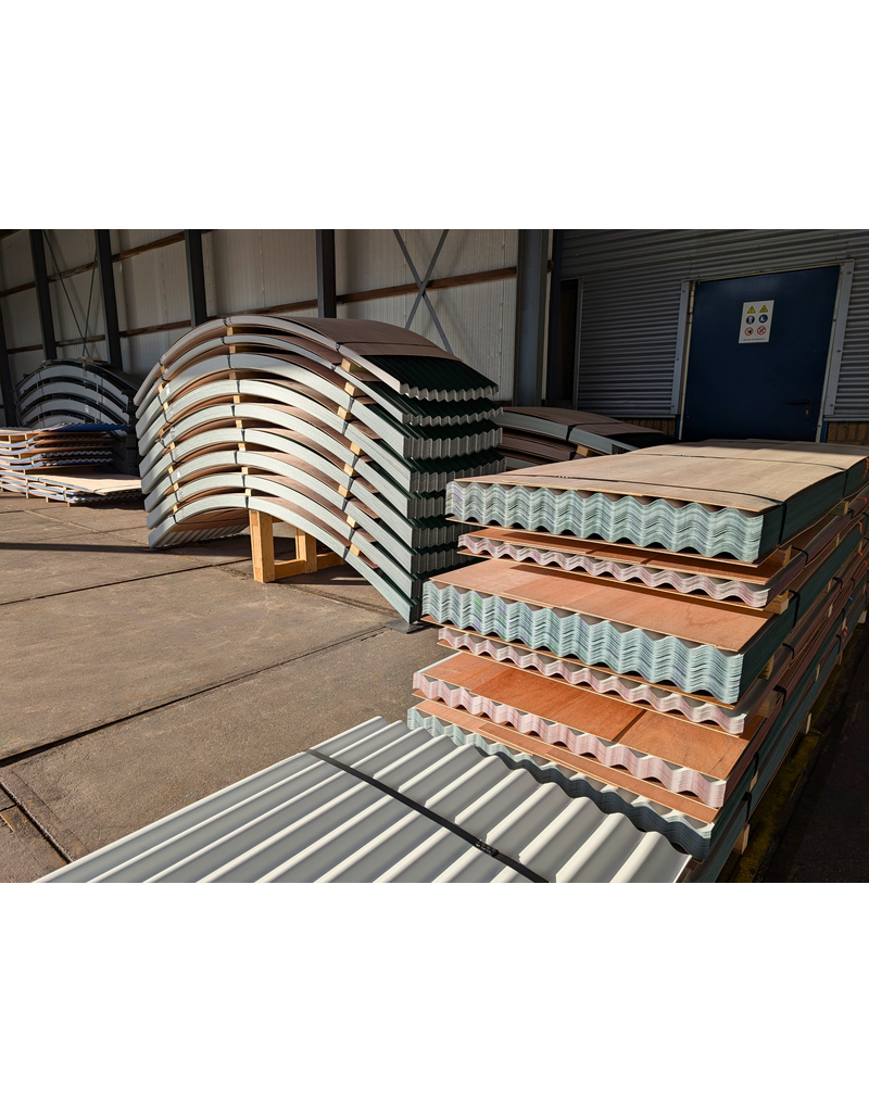 Rechte Golfplaat 76/18, Verzinkt