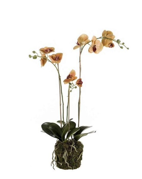 Orchidee oranje kunstplant