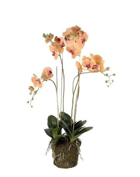 Orchidee oranje XL kunstplant