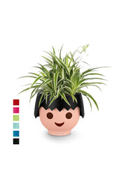 Spiderplant Ocean in Ojo Kids Pot