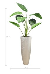 Plante artificielle Strelitzia dans un pot Champagne