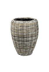 Grand panier en osier tressé