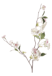 Branche artificielle de fleurs de pêcher rose