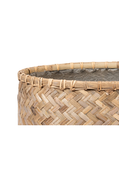 Panier tressé imprégné L