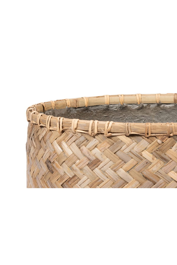 Panier tressé imprégné L