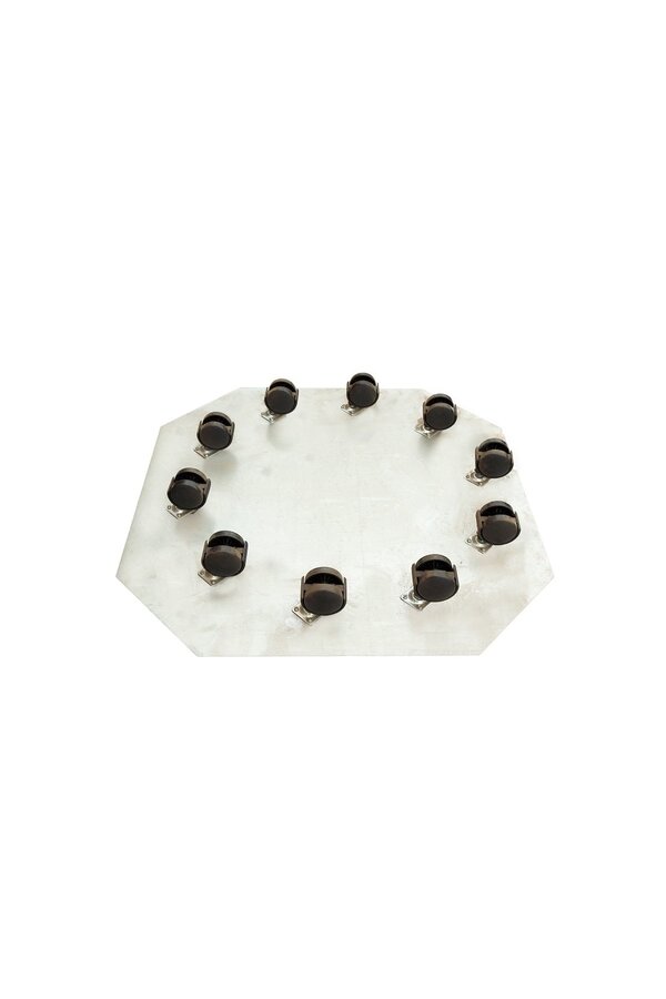 Plateau à roulettes rond XXXL