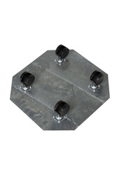 Plateau à roulettes rond XL