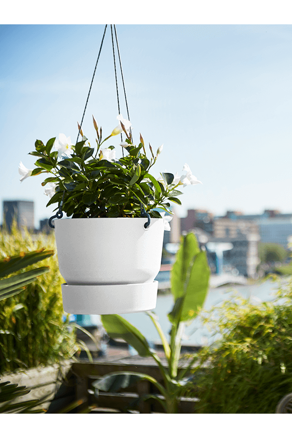Pot suspendu Greenville blanc