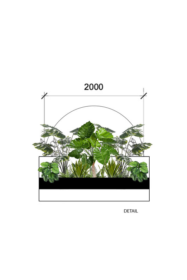 Pack de plantes artificielles