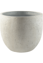 Grigio New Egg Pot Blanc antique-béton