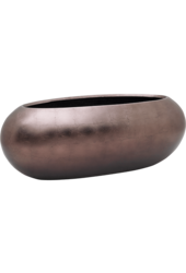 Baq Metallic Silver Leaf Boat matt coffee