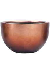 Baq Metallic Silver Leaf Bowl matt copper