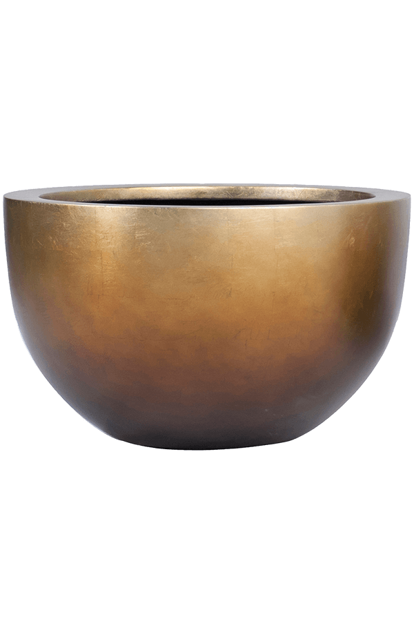 Baq Metallic Silver Leaf Bowl matt copper