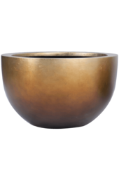 Baq Metallic Silver Leaf Bowl matt honey