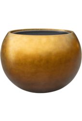 Baq Metallic Silver Leaf Globe matt copper (met inzetbak)