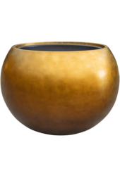 Baq Metallic Silver Leaf Globe matt coffee (met inzetbak)