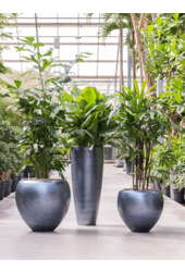 Baq Metallic Silver Leaf Couple bleu glacier mat (avec bac intérieur)