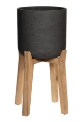 Brut Avec Pieds Haut Charlie XL Noir Délavé