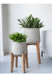 Rough With Feet High Patt XXL Gris Lavé