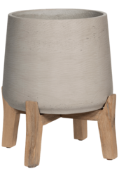 Brut Avec Pieds Bas Patt XXL Gris Lavé