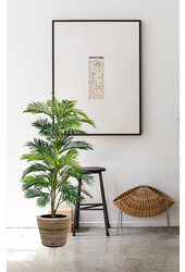 kunstplant Goudpalm in Rotan
