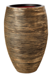 Capi Nature Rib NL Vaas Elegant Deluxe Zwart Goud