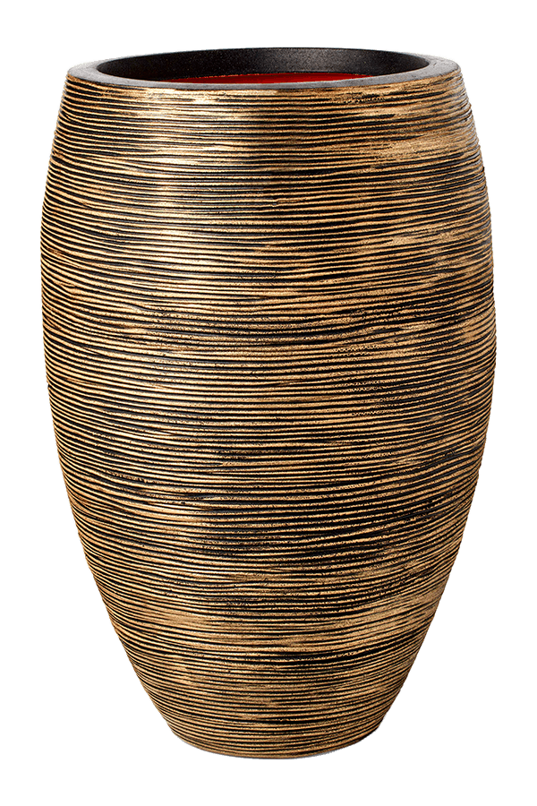 Capi Nature Rib NL Vaas Elegant Deluxe Zwart Goud