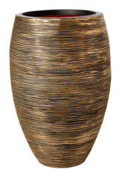 Capi Nature Rib NL Vaas Elegant Deluxe Zwart Goud