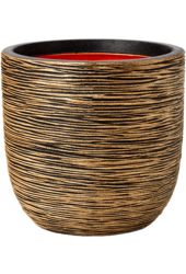 Capi Nature Rib NL Pot Bol Zwart Goud