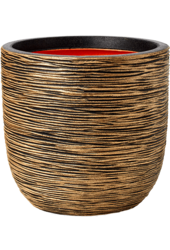 Capi Nature Rib NL Pot Bol Zwart Goud