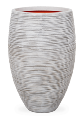 Capi Nature Rib NL Vase Élégant Deluxe Ivoire