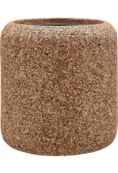 Baq Naturescast Cylindre Gris (avec bac intérieur)