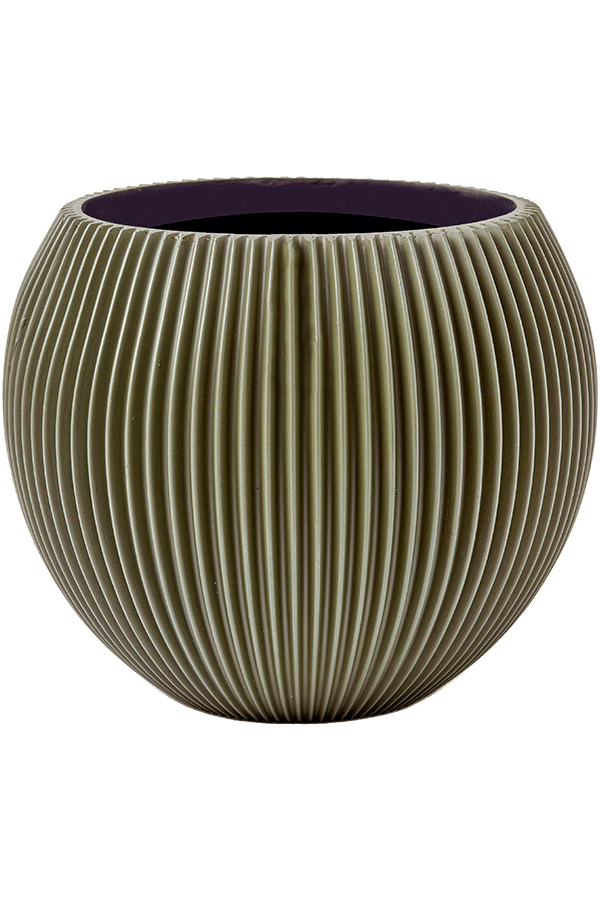 Capi Nature Groove Vase Boule Noir Intense