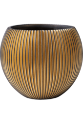 Capi Nature Groove Vase Boule Noir Intense
