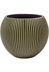 Capi Nature Groove Vase Boule Noir Intense