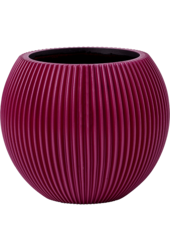Capi Nature Groove Vase Sphérique Noir Intense