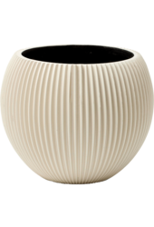 Capi Nature Groove Vase Sphérique Noir Intense