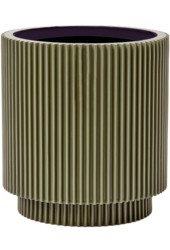 Capi Nature Groove Vase Cylindre Noir Intense