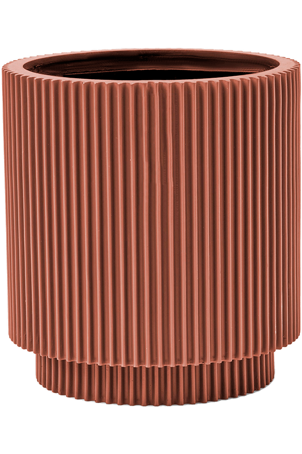 Capi Nature Groove Vase Cylindre Noir Intense