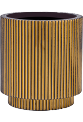 Capi Nature Groove Vase Cylindre Noir Intense