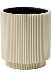 Capi Nature Groove Vase Cylindre Noir Intense