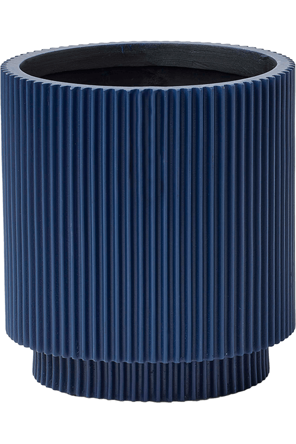 Capi Nature Groove Vase Cylindre Noir Intense