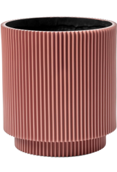 Capi Nature Groove Vase Cylindre Noir Intense