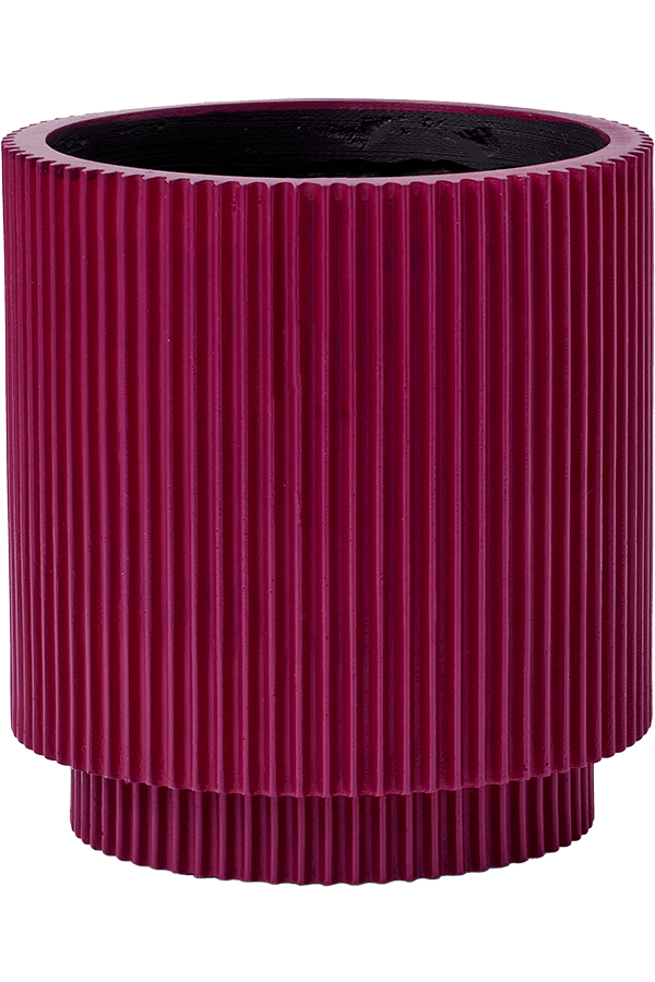 Capi Nature Groove Vase Cylindre Noir Intense