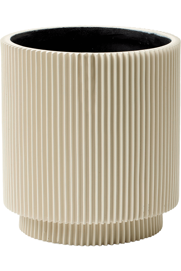 Capi Nature Groove Vase Cylindre Noir Intense