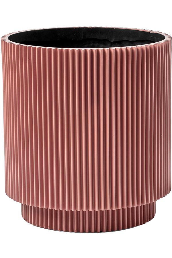 Capi Nature Groove Vase Cylindre Noir Intense